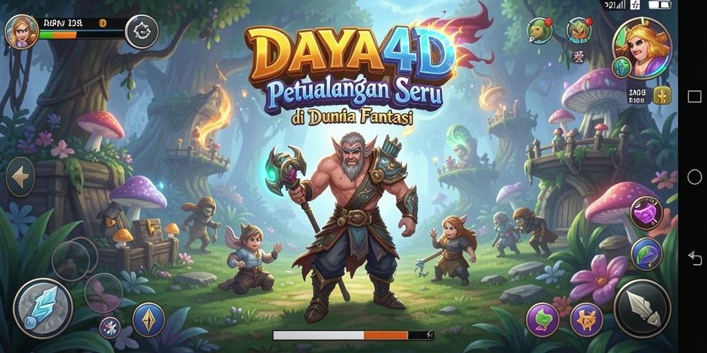 Tampilan utama gameplay DAYA4D yang penuh tantangan dan petualangan.