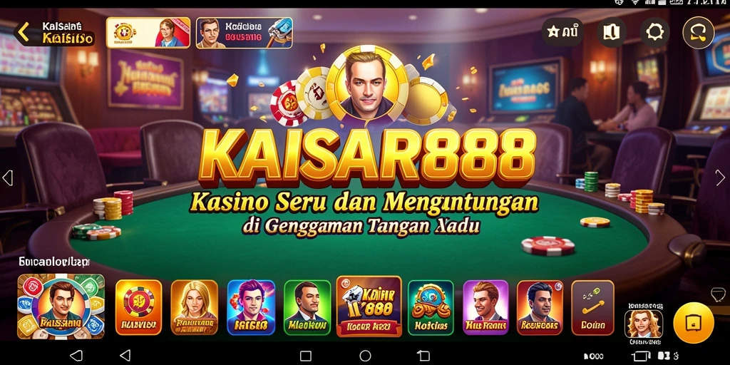 Tangkapan layar KAISAR888 menampilkan gameplay kasino yang menarik dan dinamis.