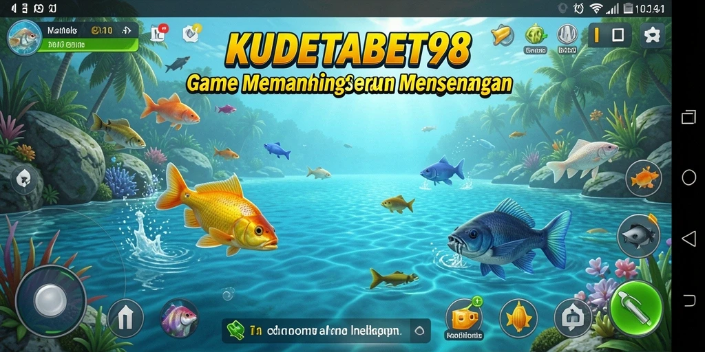 Tampilan menggembirakan gameplay memancing di KUDETABET98.