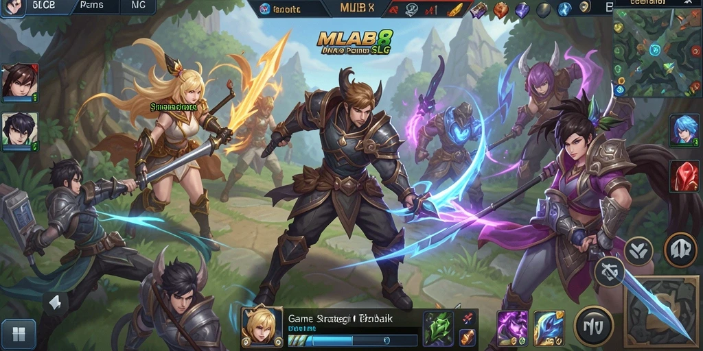 Tampilan gameplay menakjubkan dari MLBB8 dalam aksi strategi.