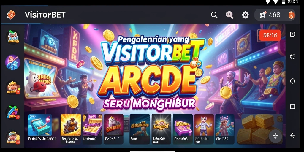 Screenshot gameplay VISITORBET yang menunjukkan aksi seru dalam permainan Arcade.